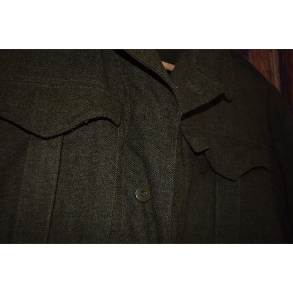 VTG 1955 US Army Sage Green Sergeant Battledress Blouse Uniform Jacket Wool - Picture 3 of 7